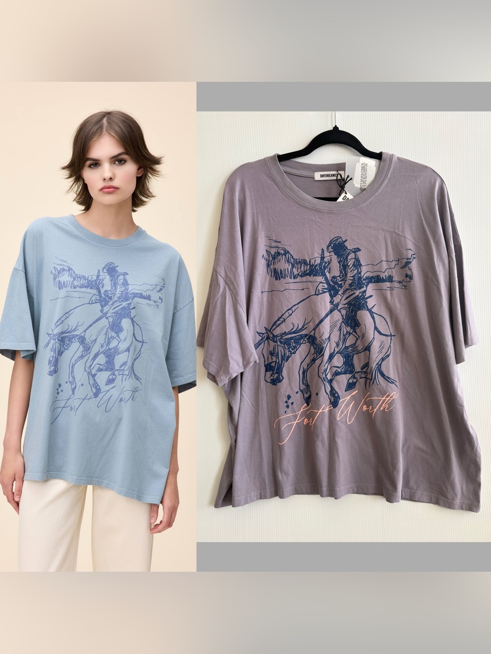 O/S NEW Daydreamer Fort Worth T-shirt